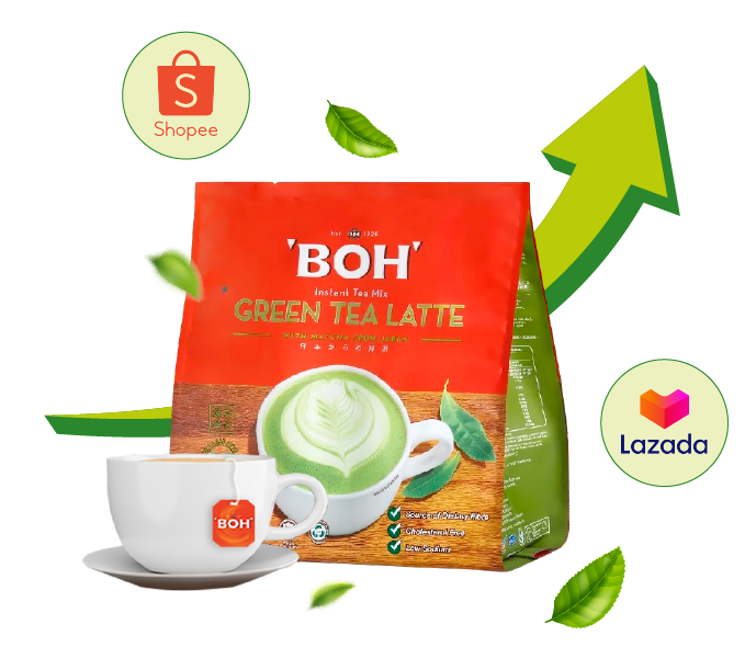 BOH Green Tea Latte