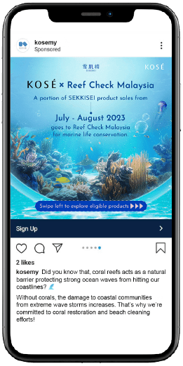 KOSE x Reef Check Malaysia